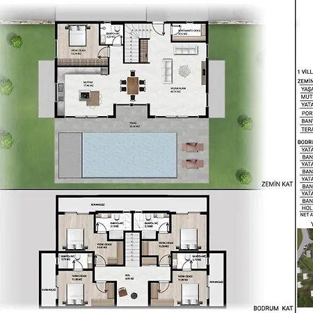 Yalikavak Geris Bodrum Villa 5+1 Dublex Private Pool * Bodrum